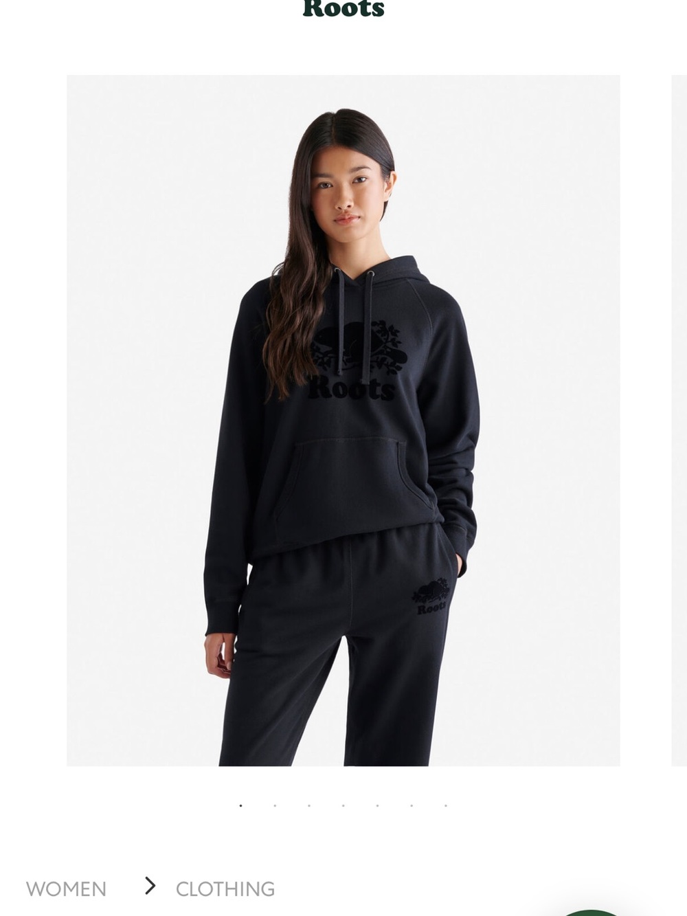 Roots Organic Original Kanga Hoodie with Tonal Logo